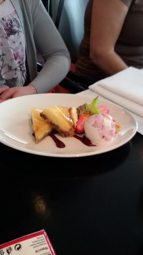 lunch en heerlijk dessert